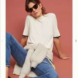 Anthropologie Rhiannon mock neck top large NWT